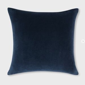 LULU AND GEORGIA Charlotte Velvet Pillow Covers, Set of 2, Navy